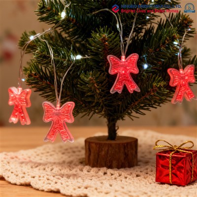 Mini luminițe de Crăciun roșii și albe